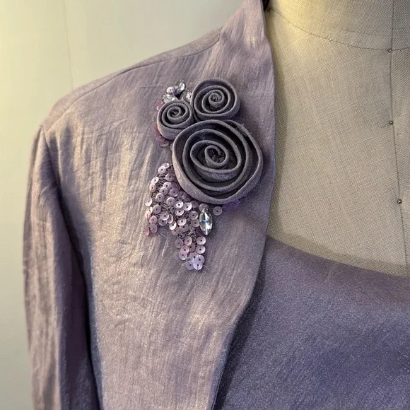 KM collections by Milla Bell lavender mother of the bride dress with jac… - Picture 3 of 9